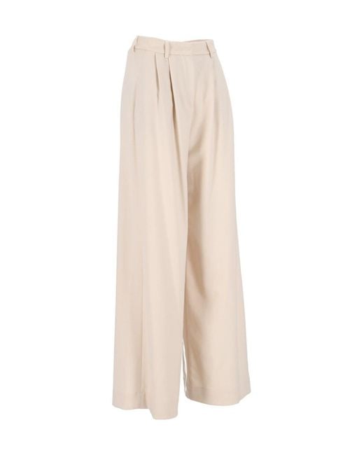 Al Duca D'aosta Natural Casual Trousers With Belt Loops
