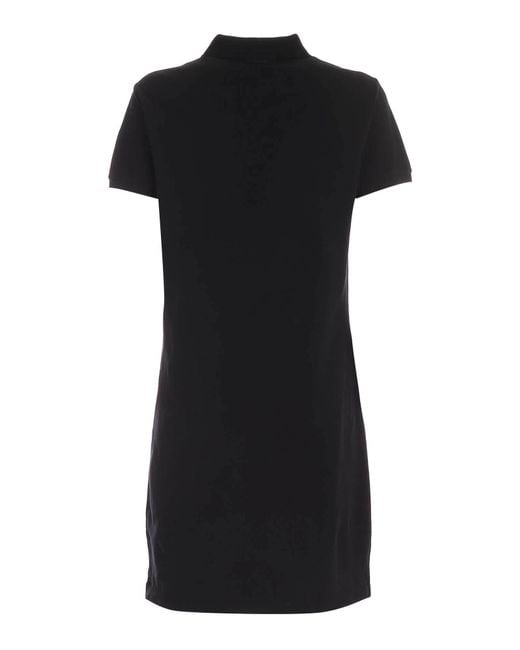 Ralph Lauren Black Logo-Appliqué Minidress