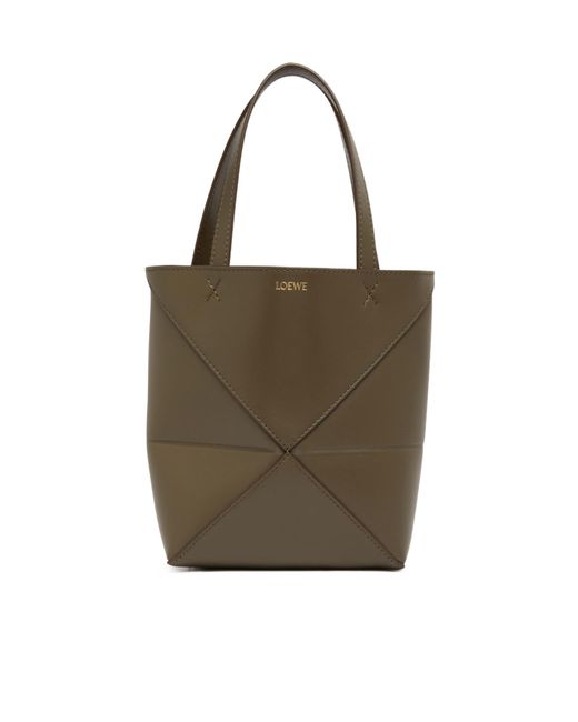 Loewe Brown Puzzle Mini Shoulder Bag