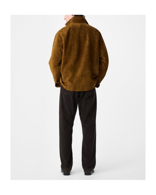 Studio Nicholson Brown Bowe Suede Jacket for men