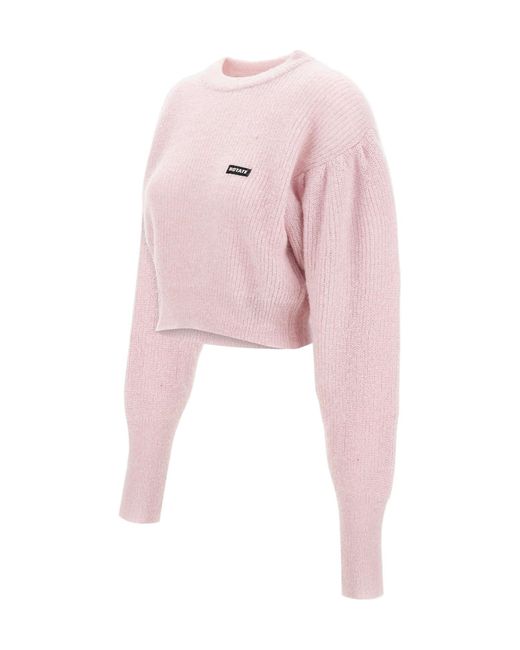 ROTATE BIRGER CHRISTENSEN Pink Cropped Jumper