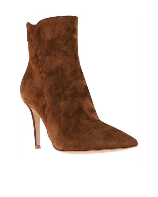 Gianvito Rossi Brown Levy Ankle Boots