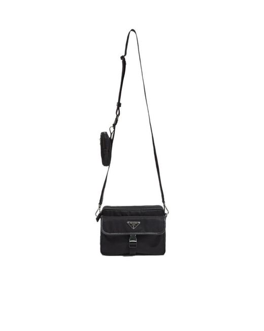 Prada White Logo Cross-Body Bag for men