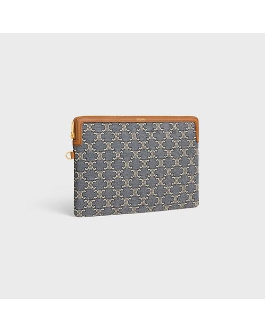 Céline Gray Small Pouch With Strap Cuir Triomphe