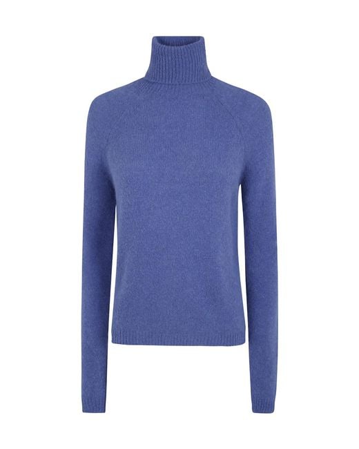 Baserange Blue Turtleneck Sweater