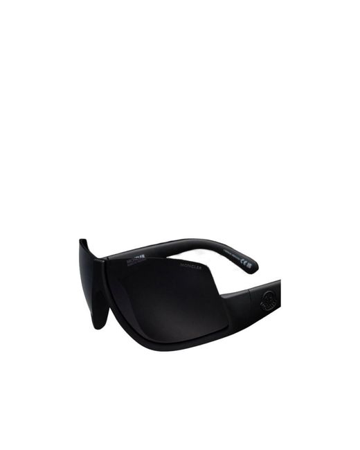 Moncler Black Vyzer Shield Sunglasses