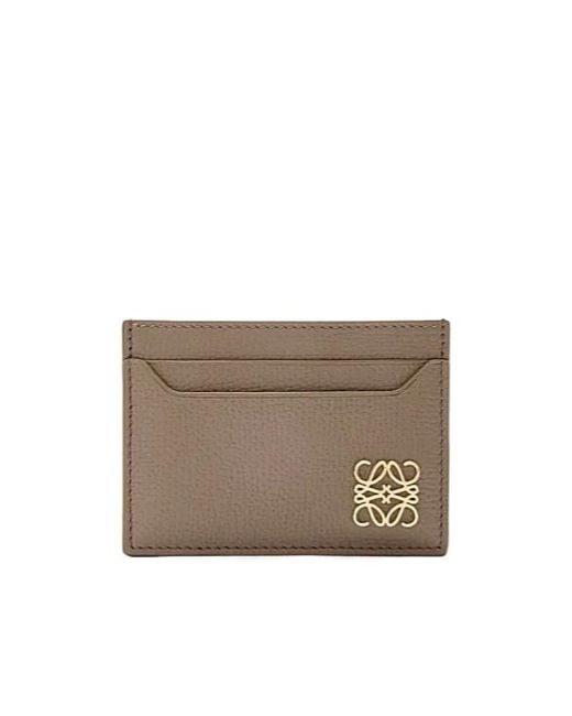 Loewe Brown Anagram Plain Cardholder