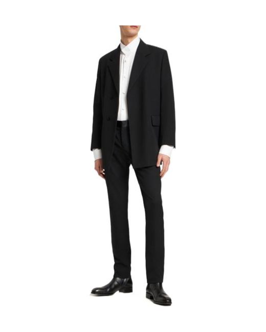 Balmain White Covered Cotton Satin Shirt for men