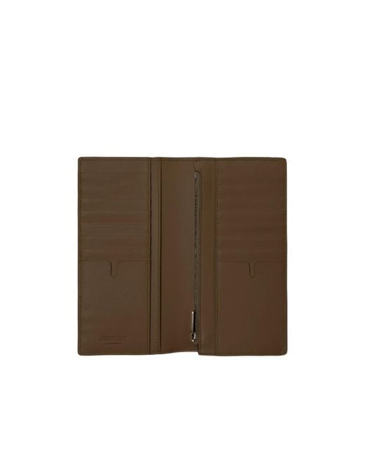 Burberry Green Check Printed Bi-Fold Wallet for men