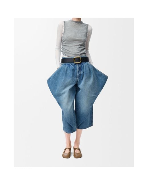 Loewe Gray Cashmere Draped Sweater
