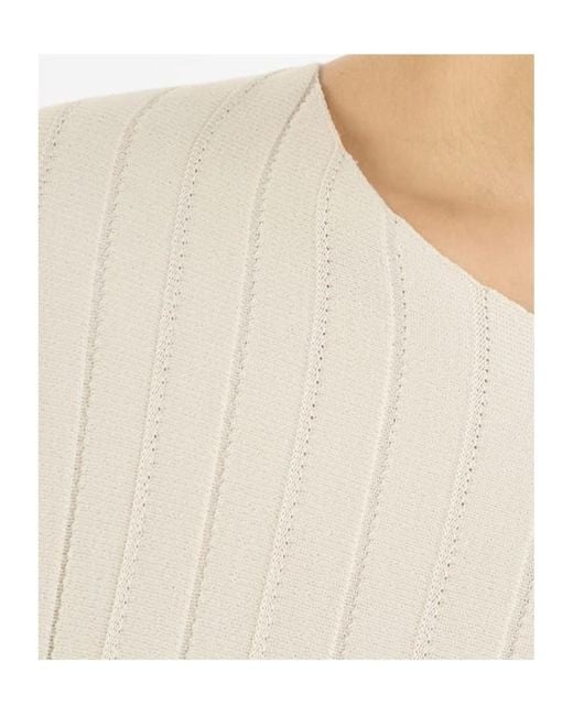 Fay White Boat Neck Knitwear