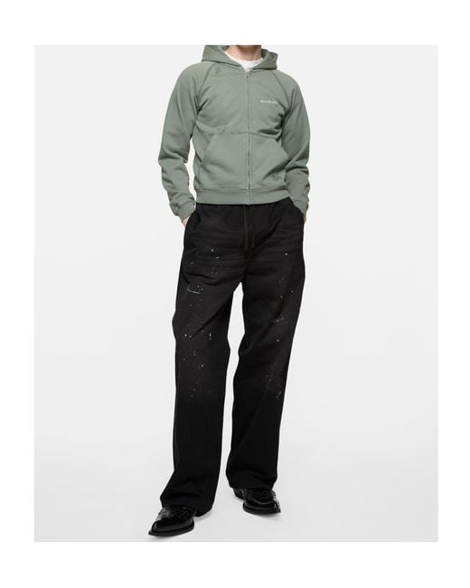Acne Green Long-Sleeved Hoodie for men