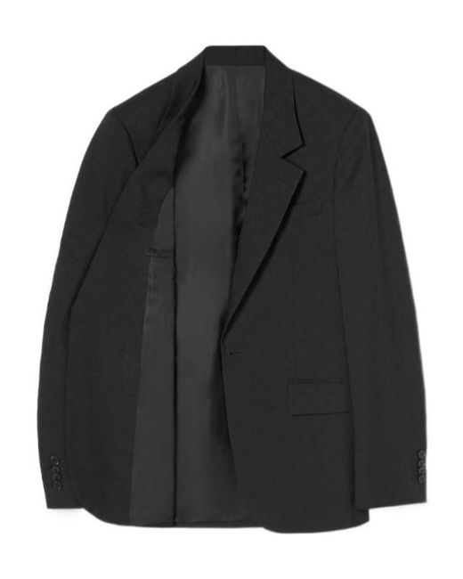 Gucci Black Single-Breasted Gg Jacket for men