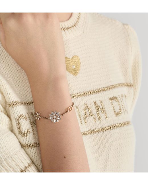 Dior Metallic Fleur De Glace Bracelet