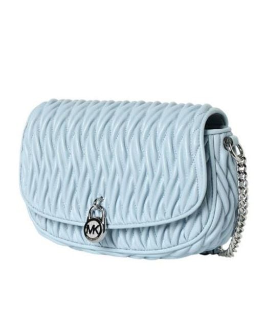 Michael Kors Blue Flap-Top Medium Shoulder Bag