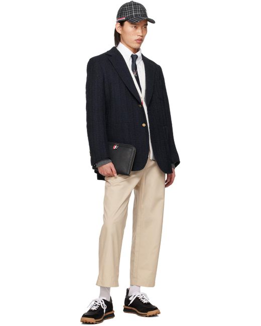 Thom Browne Black Lace-Up Sneakers for men