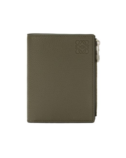 Loewe Green Slim Compact Wallet for men