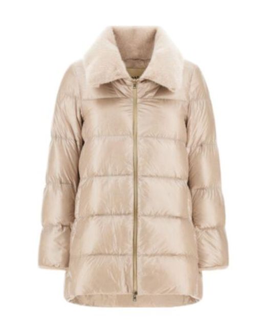 Herno Natural High-Collar Puffer Jacket