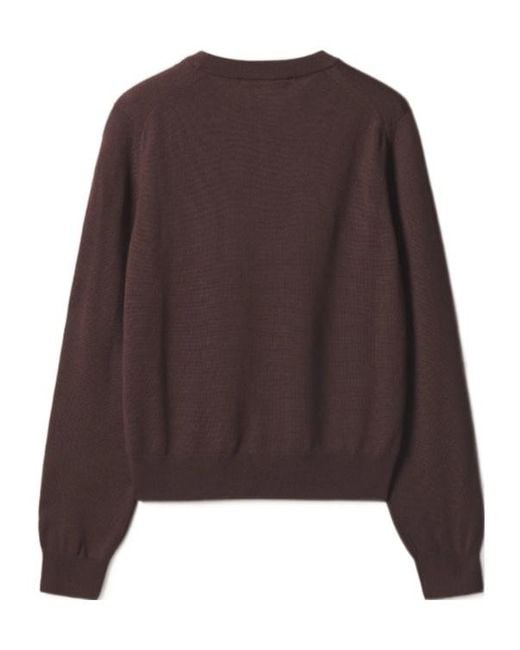 Maison Kitsuné Brown Baby Fox Merino Regular Jumper