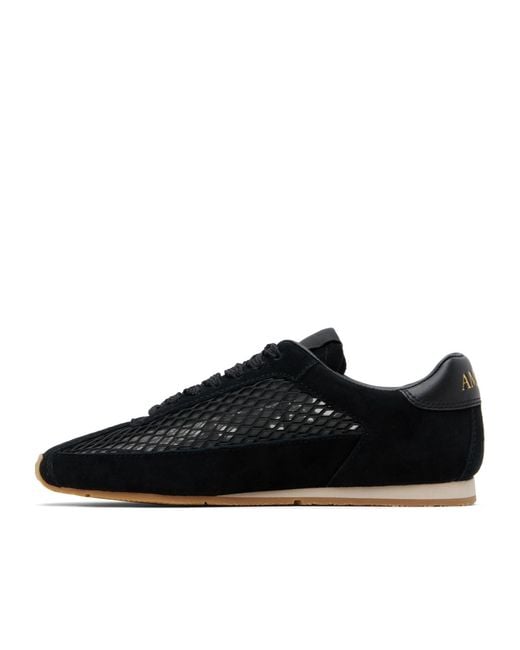 Amiri Black Mesh Flat Sneakers