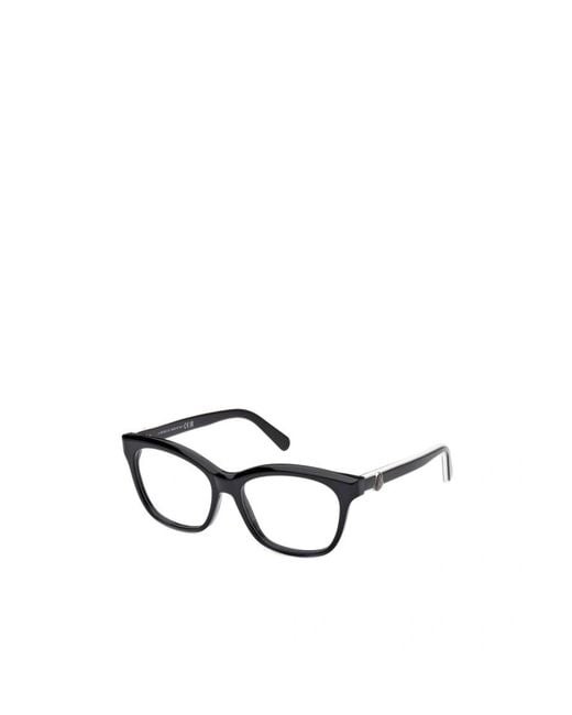 Moncler White Eyewear Square Frame Glasses