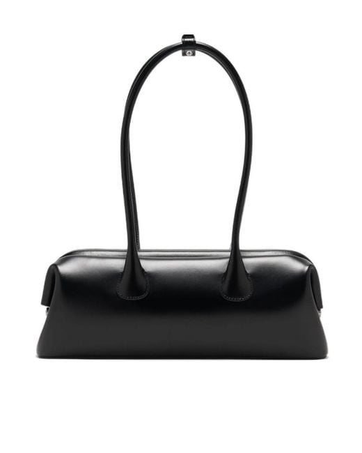 OSOI Black Dual-Handle Shoulder Bag