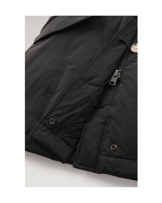 Woolrich Black Luxury Arctic Racoon Parka