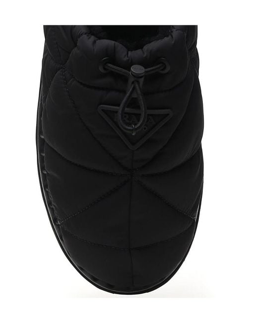 Prada Black Logo Muller Shoes for men