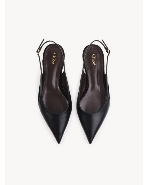 Chloé Multicolor Chloé Saada Slingback Flat Shoes