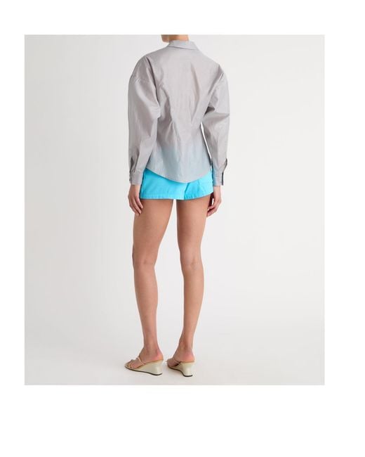 Paloma Wool Gray Textured Button-Up Shirt