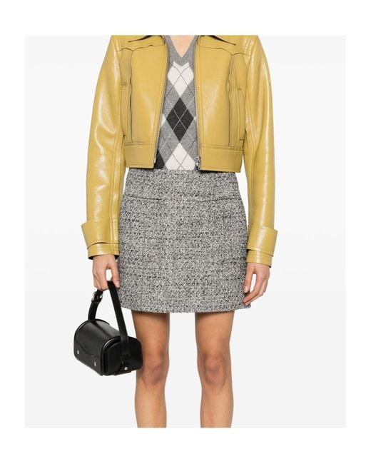 Golden Goose Deluxe Brand Gray Miniskirt