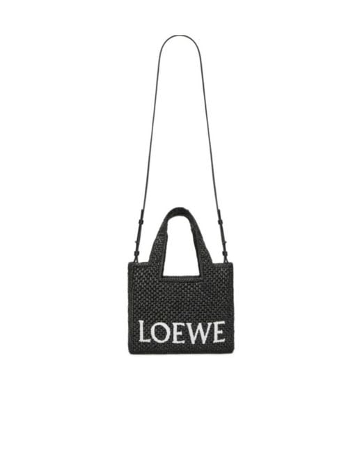 Loewe Black Small Font Tote