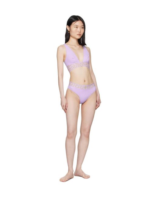 Versace Pink Greca Border Bikini Bottoms