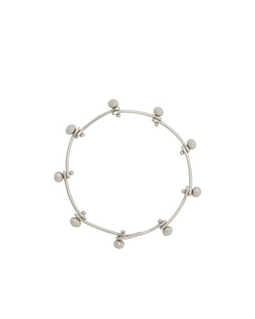 Jil Sander White Beads Detailed Bracelet