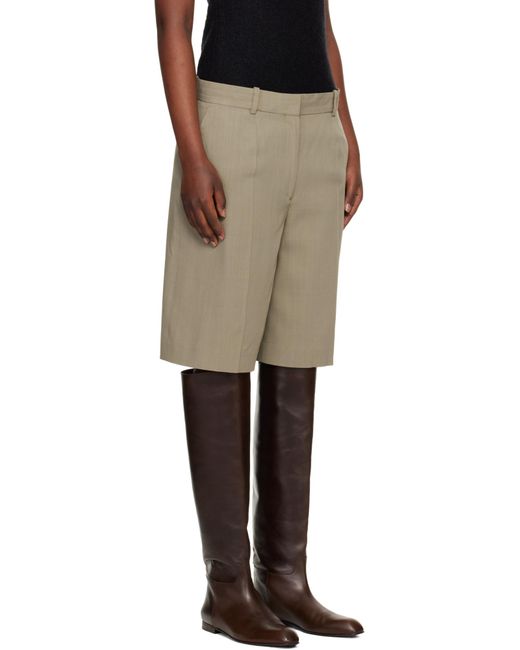 Totême Green Totême Tailored Bermuda Shorts