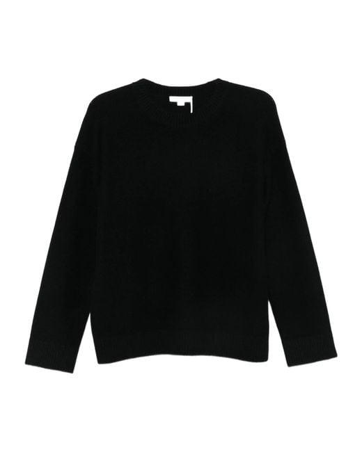 Vince Black Crew Neck Ribbed Sweater