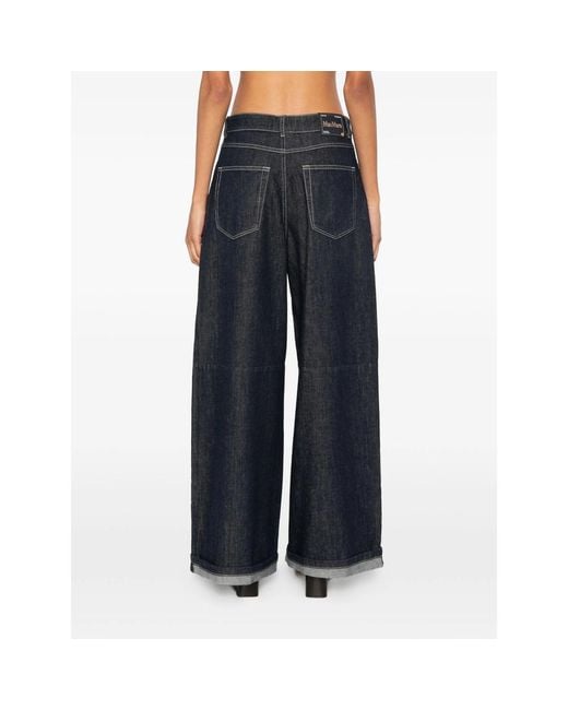 Max Mara Blue Belt Loop Jeans