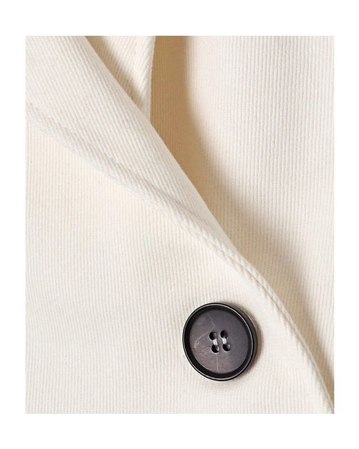 Safiyaa Natural Cannis Cotton-Drill And Guipure-Lace Blazer
