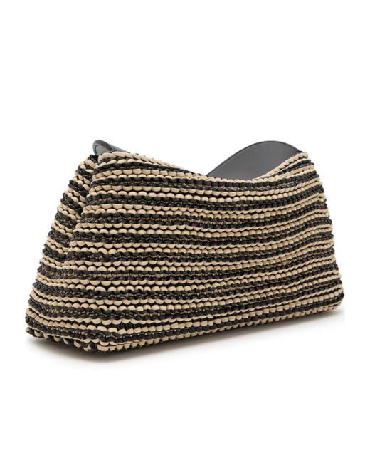 Totême Black Two-Tone Clutch Bag