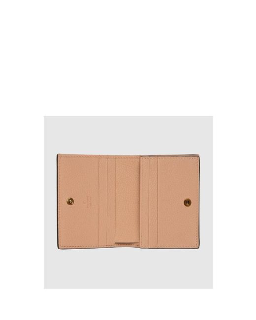 Gucci Natural Logo-Plaque Leather Wallet