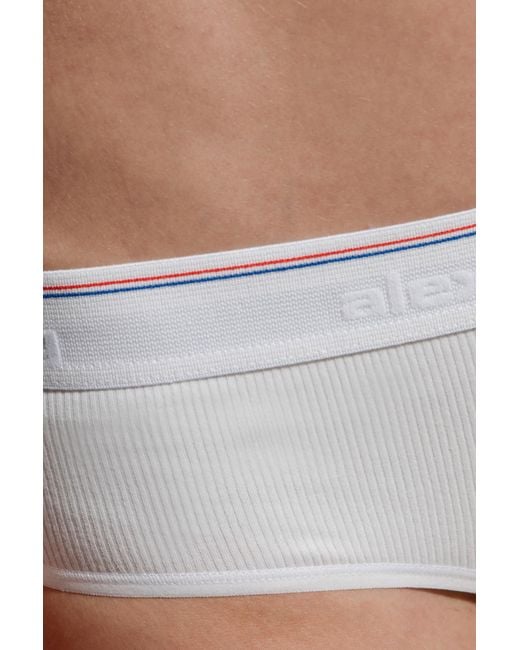 Alexander Wang White Logo Underwear