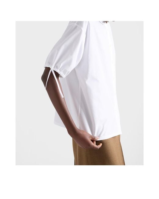 Prada White Short-Sleeved Shirt
