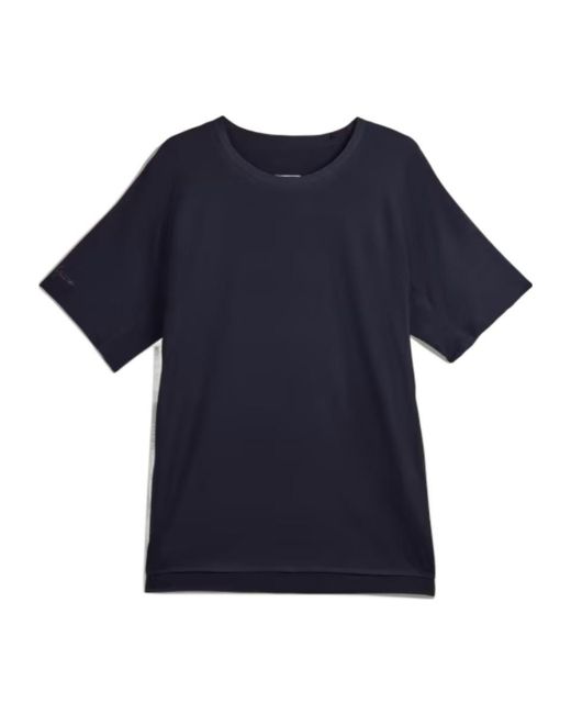 Y-3 Blue Running Short Sleeve T-Shirt for men
