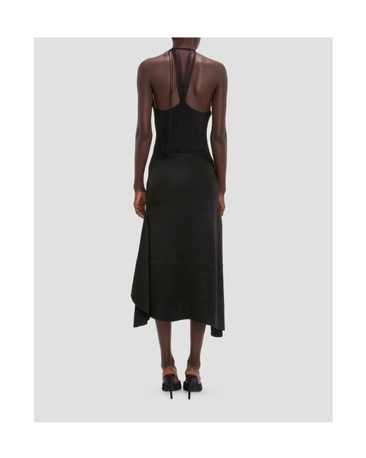 Victoria Beckham Black Asymmetrical Skirt