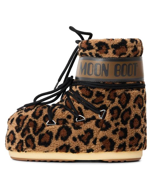 Moon Boot Brown Fleece Mini
