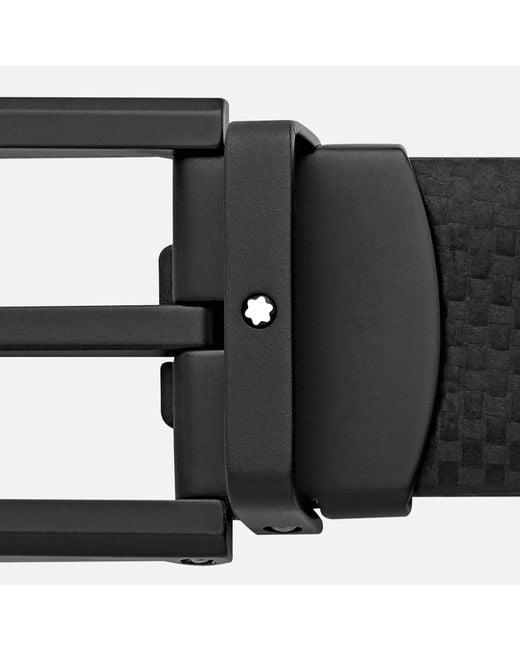 Montblanc Black Adjustable Belt for men