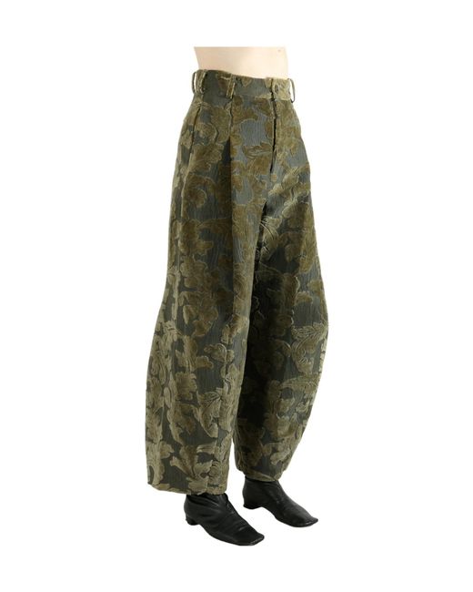 Uma Wang Green Paw Pants