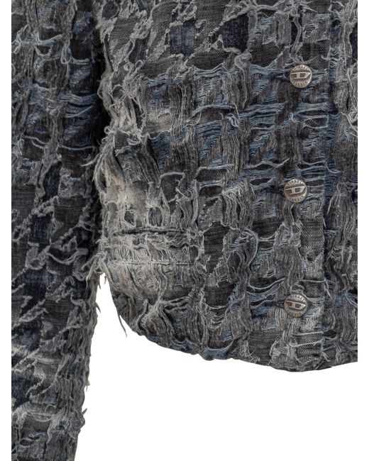DIESEL Gray Jackets Poliammide