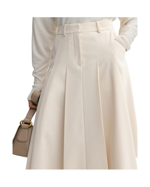 By Malene Birger Natural Edena Midi Skirt