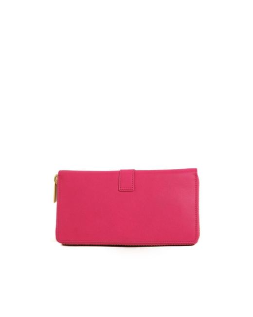 Saint Laurent Pink Zip Wallet